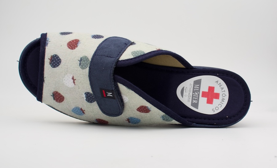 Zapatillas de casa de cuña anatómica