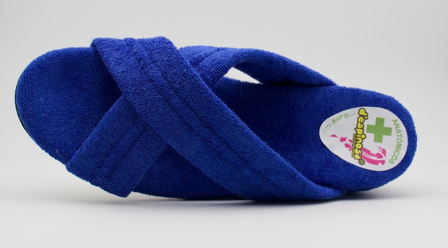Zapatillas de verano toalla azul