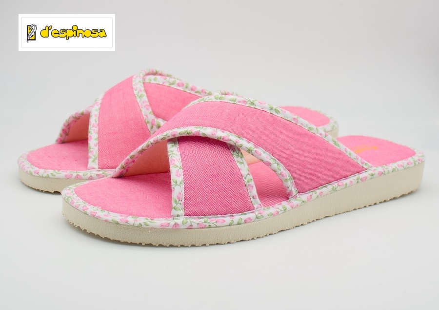 Zapatillas piso especial parqué colo rosa