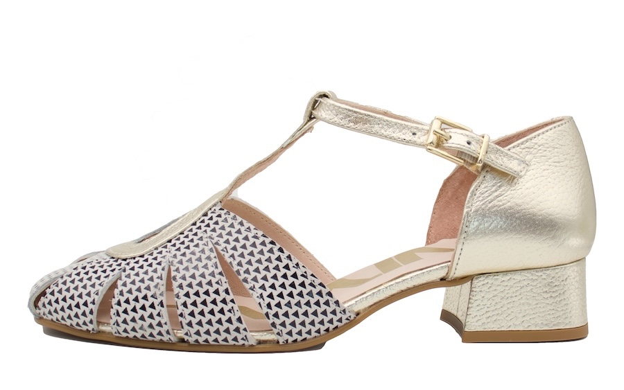 Zapatos de vestir de pulsera en T