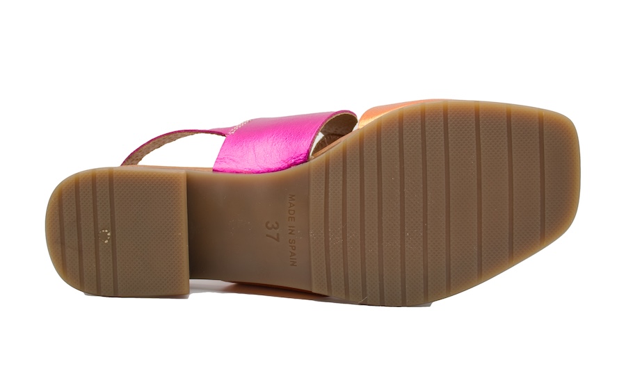 Sandalias de vestir multicolor fuxia