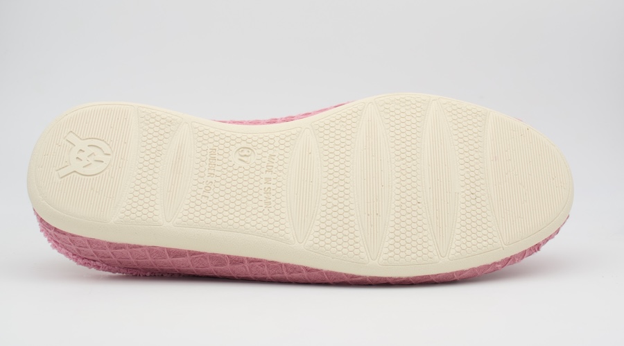 Zapatillas de casa rosa fresa con plantilla extraíble
