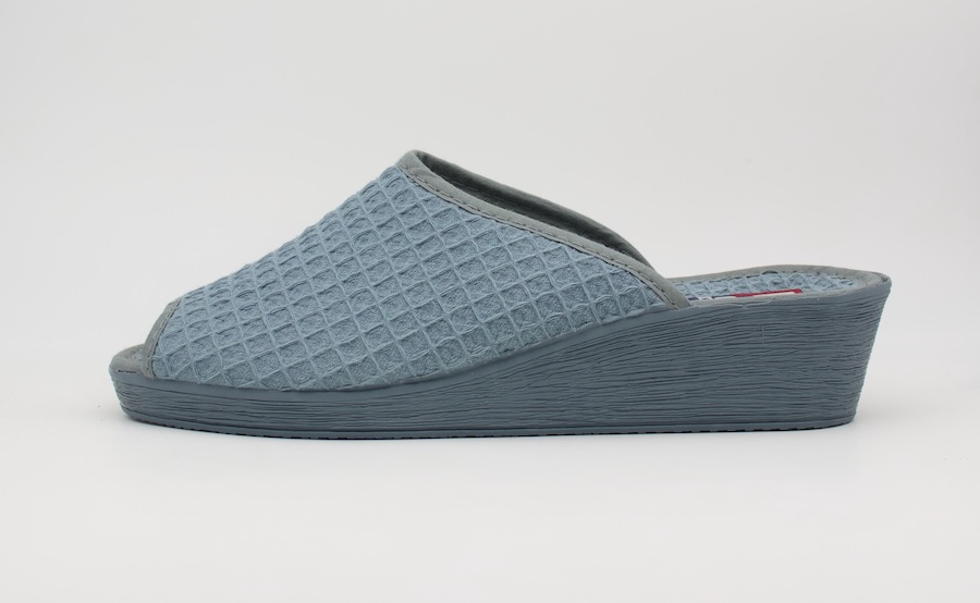 Zapatillas de casa con cuña trasera de 4cm