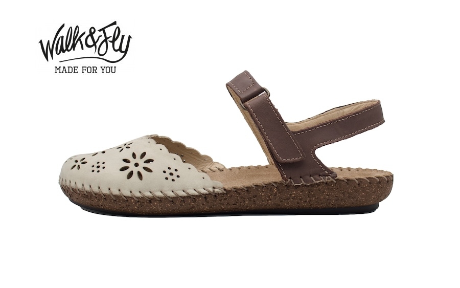 Sandalias Walk and Fly modelo 50411 color perla
