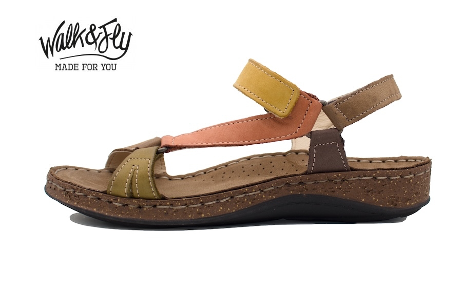 Sandalias planas de piel estilo californianas