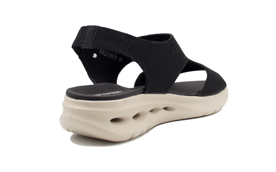 Sandalias Amarpies negras con piso blanco 