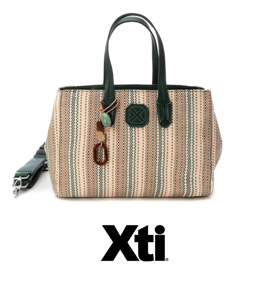 Bolso de mano verde Xti