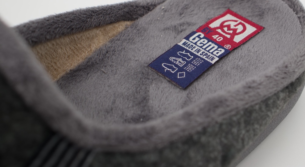 Zapatillas de Casa Gema García para Hombre | Gris Marengo con Bordado Polo y Suela Confort