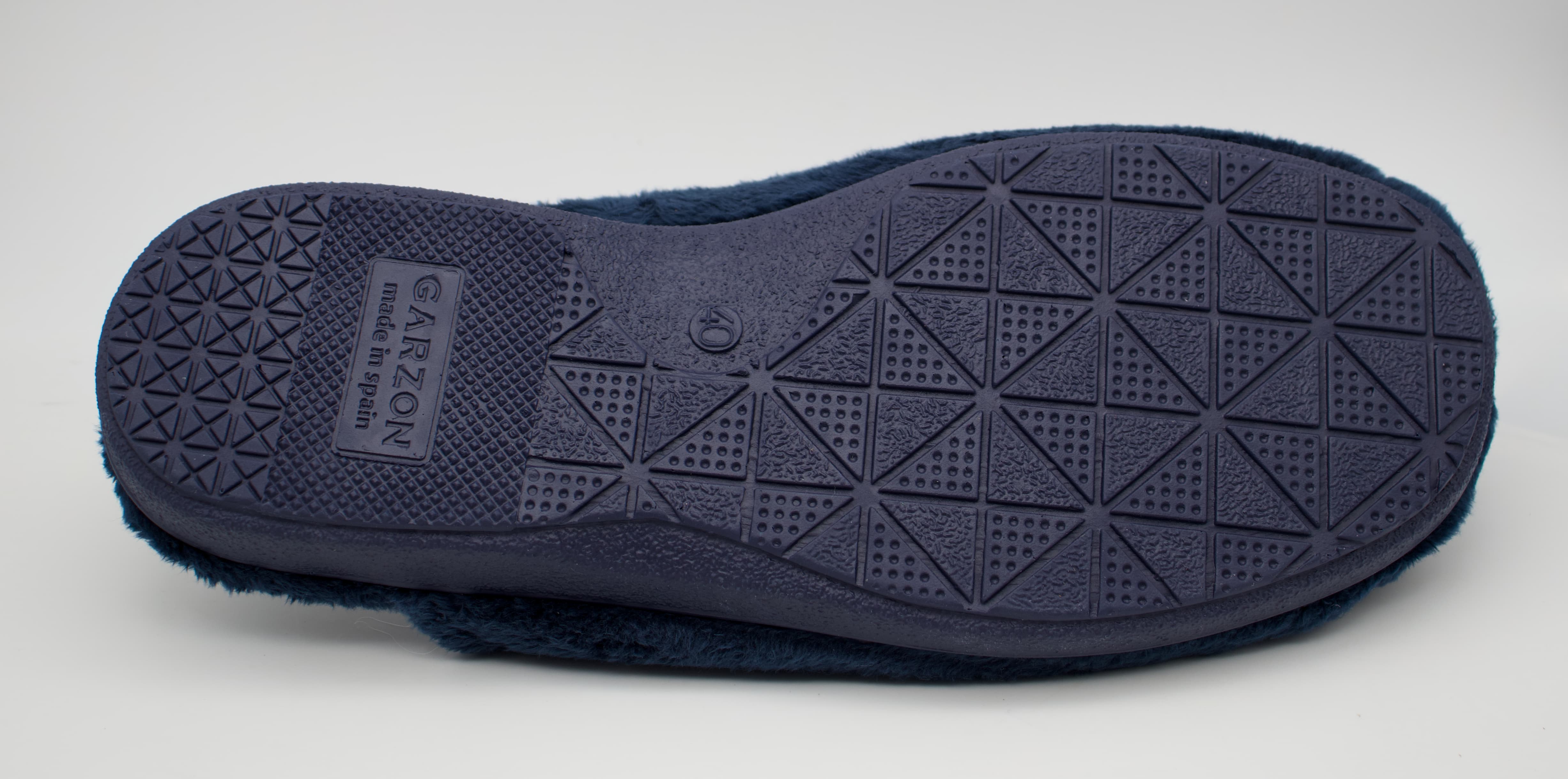 Zapatillas de Casa Garzón Hombre Invierno - Azul Marino Extra Suave