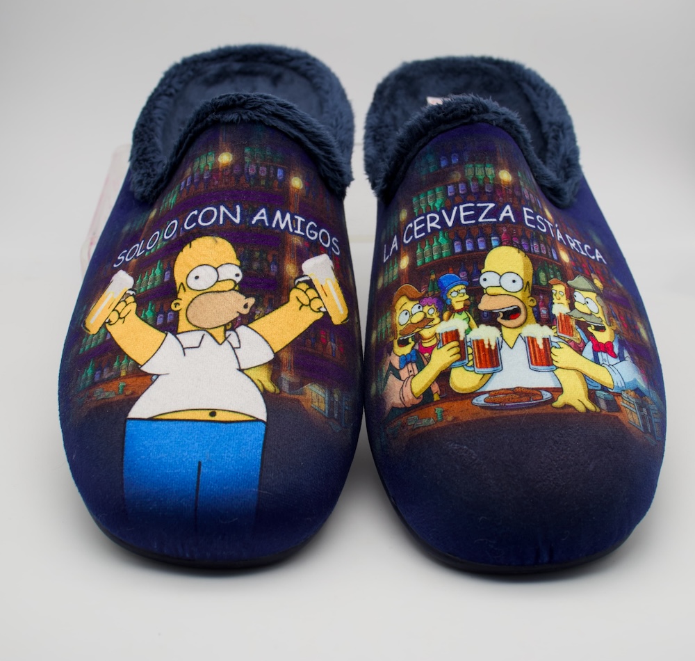Zapatillas de Casa Hombre "Homer Cerveza" | Pantuflas Divertidas y Suaves