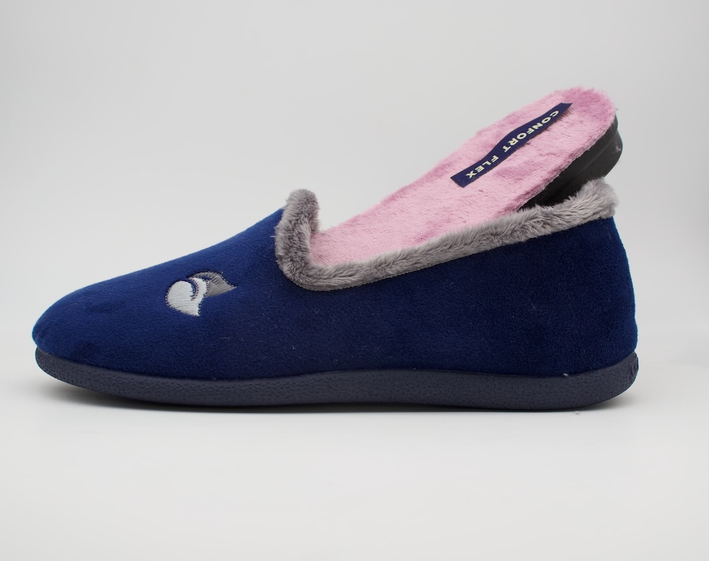 Zapatillas de casa cerradas con plantilla extra confort