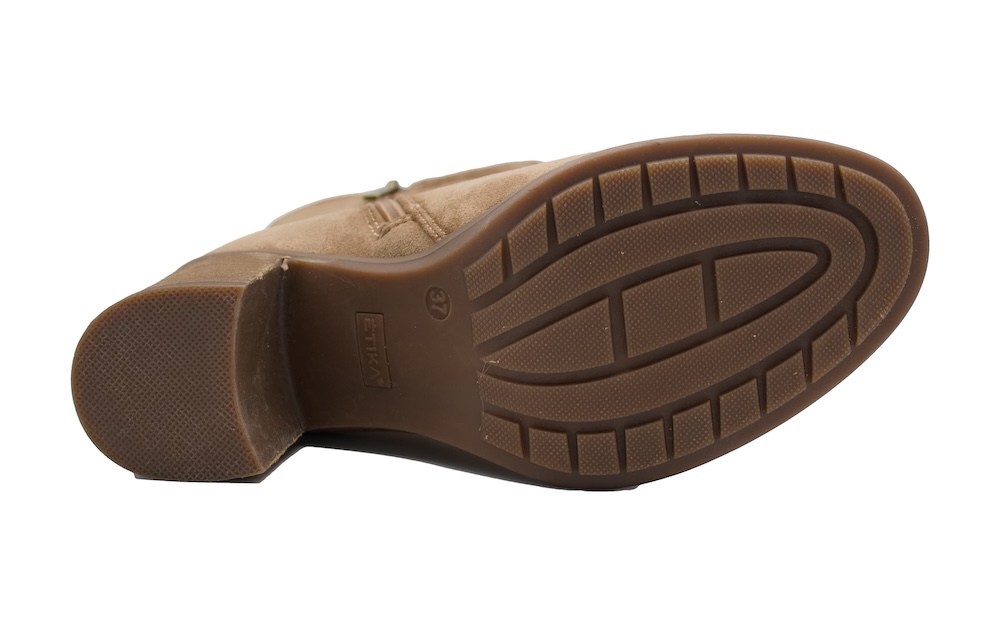 Botines de caña alta arrugada de estilo campero