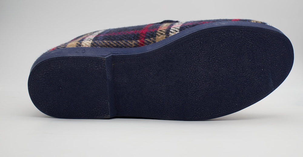 Zapatillas de Casa Hombrede cuadros azules | Pantuflas de Invierno Térmicas y Suaves