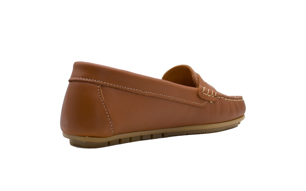 Mocasín Penny Loafer S@kut en Cuero Natural – Flexibilidad Superior y Costura Artesanal