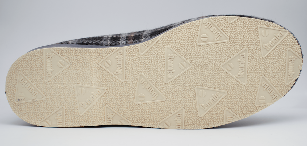 Zapatillas Casa Hombre Wamba Invierno | Cuadros Gris con Forro Térmico