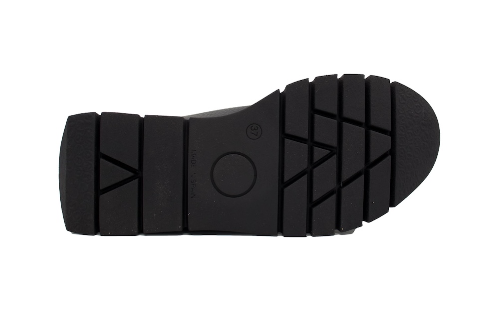 Botines de la marca Nival Woman negros con la cremallera burdeos