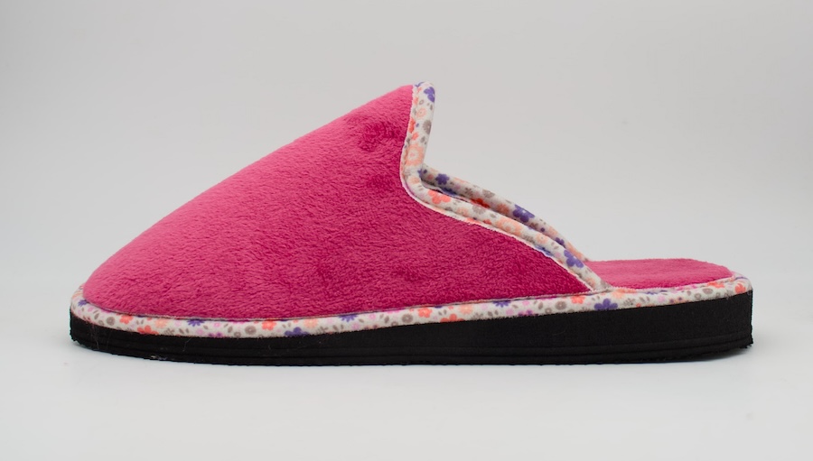 Zapatillas planas de casa color fuxia