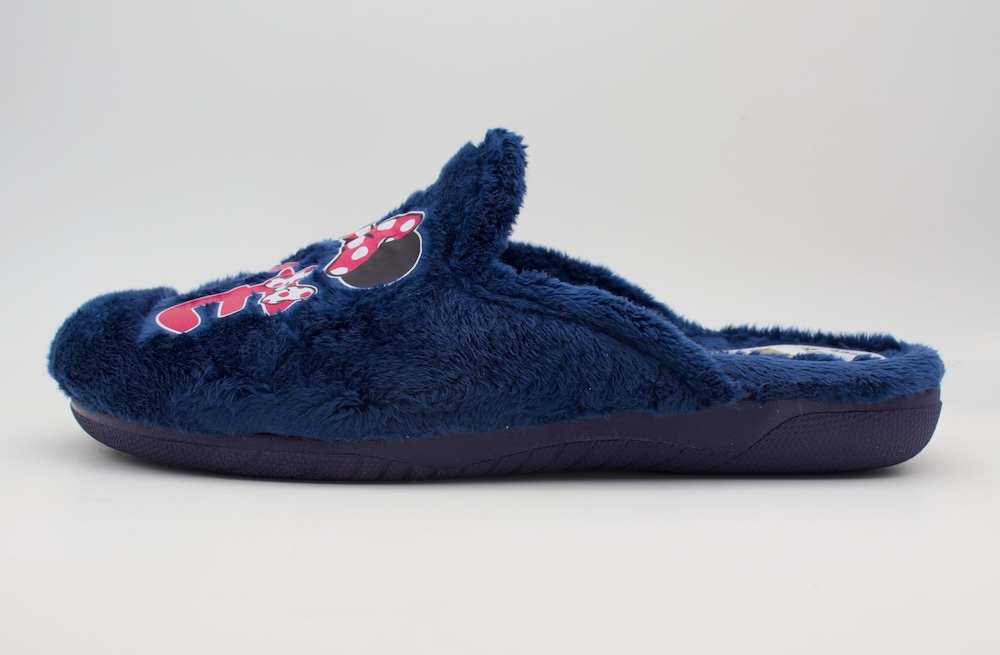 Zapatillas de casa pelo largo azul marino