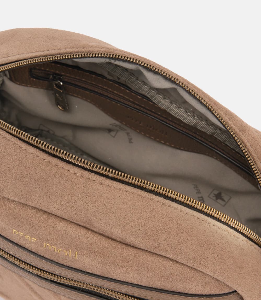 Bolso bandolera color taupe Pepe Moll