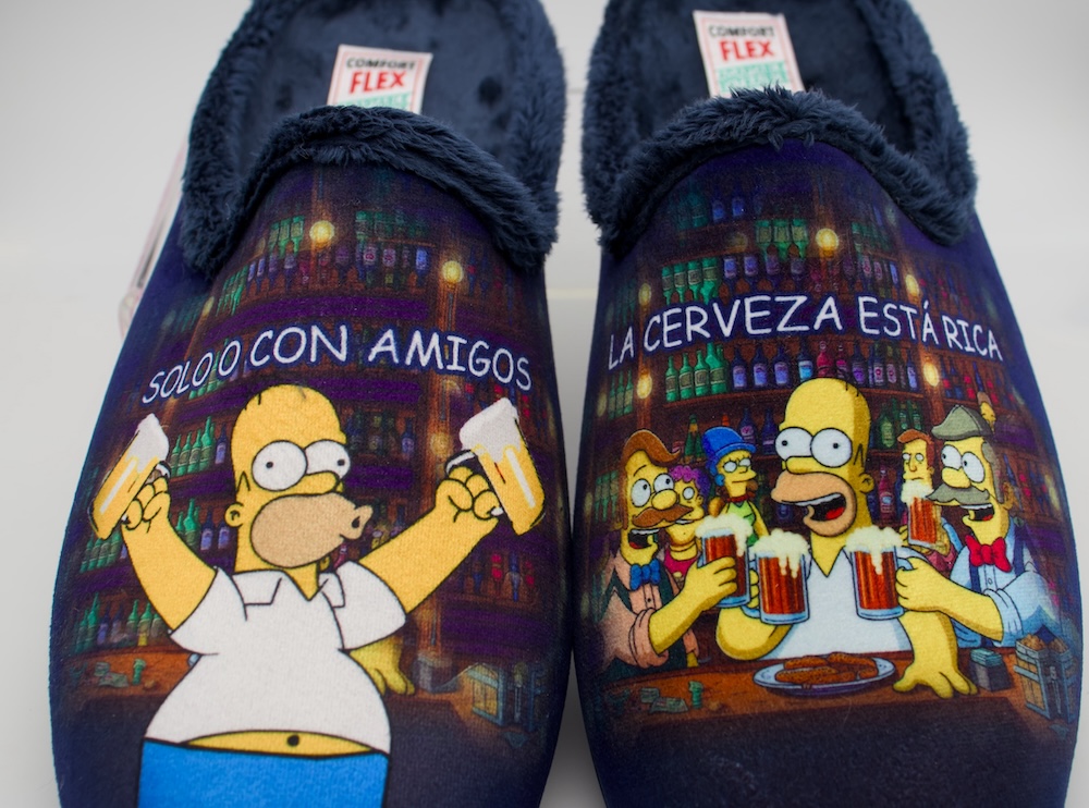 Zapatillas de Casa Hombre "Homer Cerveza" | Pantuflas Divertidas y Suaves