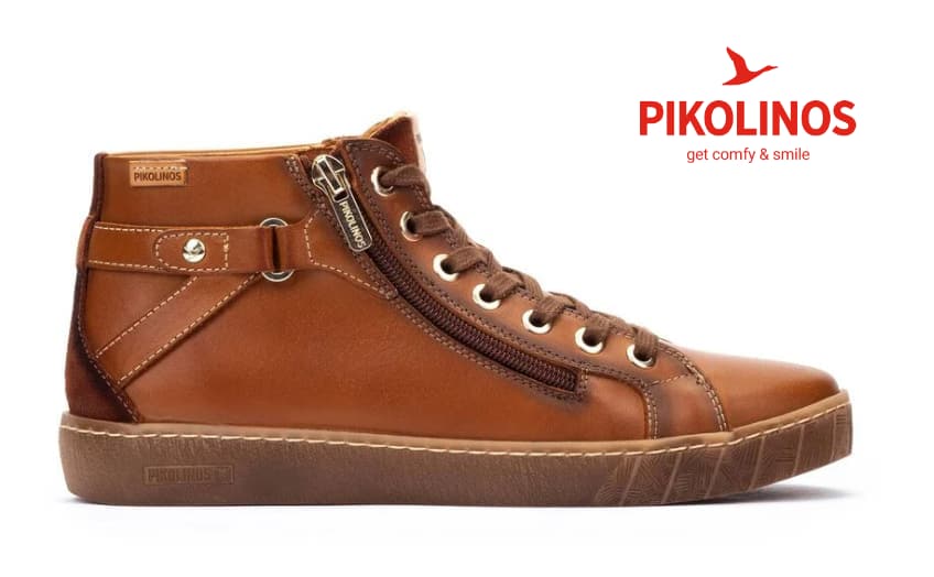 Botines planos Pikolinos modelo Lanzarote 8868 brandy