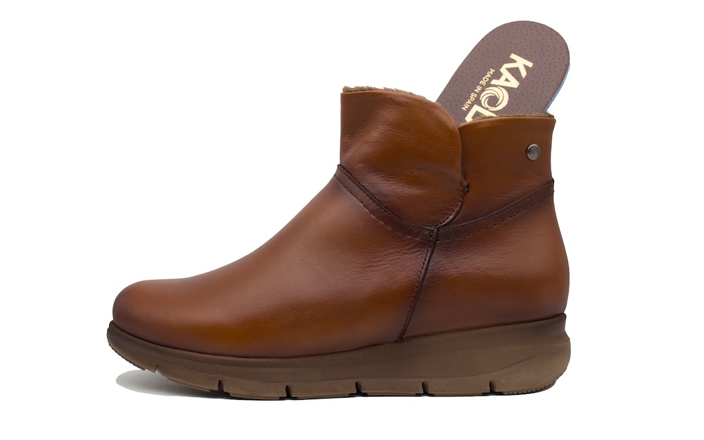 Botín Piel KAOLA Color Cuero | Plantillas Extraíbles