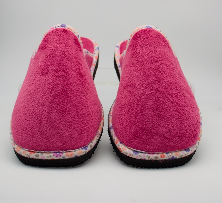 Zapatillas planas de casa color fuxia