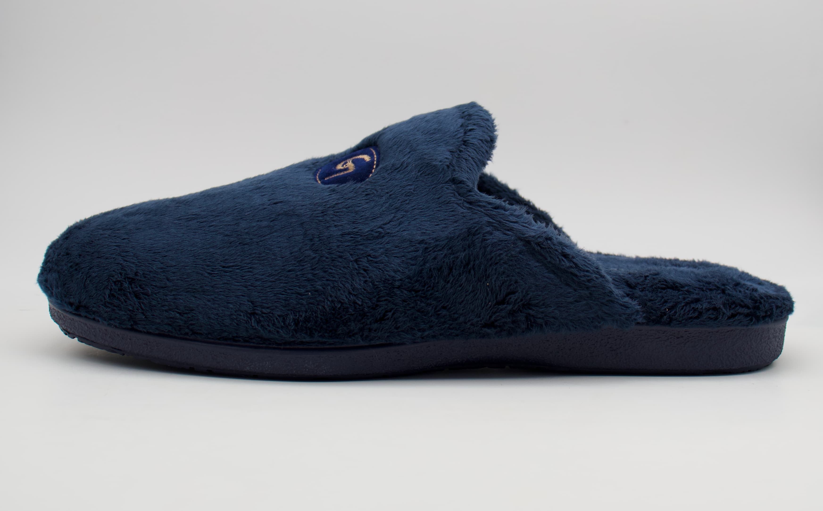 Zapatillas de Casa Garzón Hombre Invierno - Azul Marino Extra Suave
