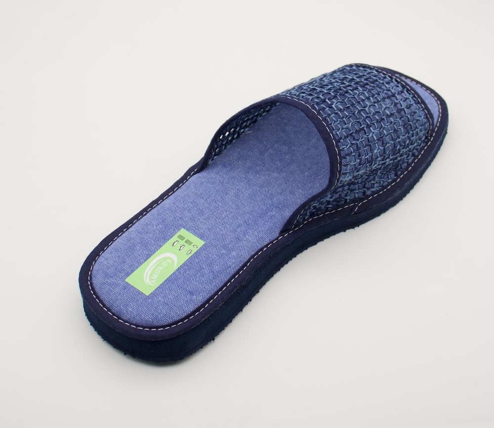 Zapatilla de Estar por Casa Ligera en Azul Marino – Chinela con Pala