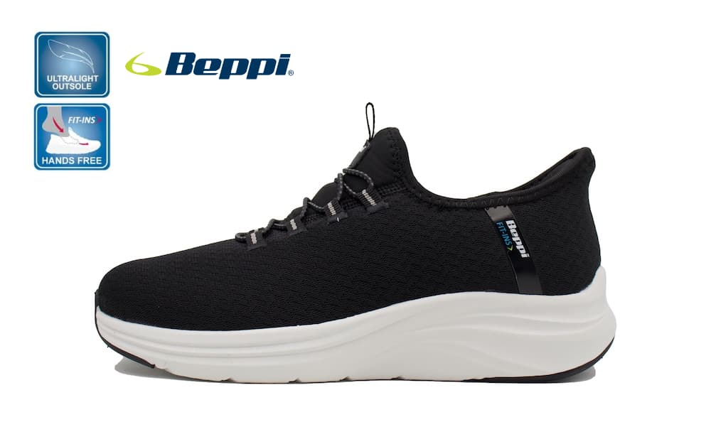 Zapatillas Beppi Fit-Ins Negras – Deportivas Hands Free sin Cordones