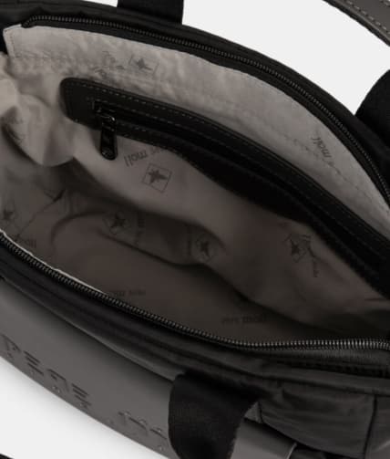 Bolso PEPE MOLL Negro Convertible - Bandolera y Mano Nylon Casual