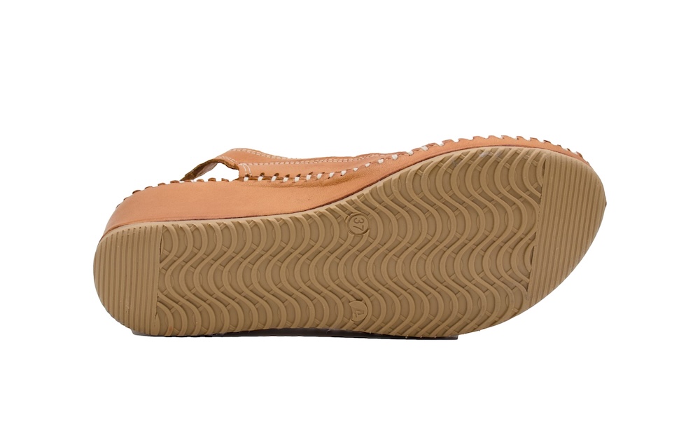 Sandalias de Piel con Cuña para Mujer - Modelo Erase Multi-Tan | Comodidad Artesanal