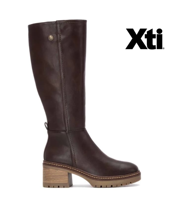 Botas marrones de caña alta Xti