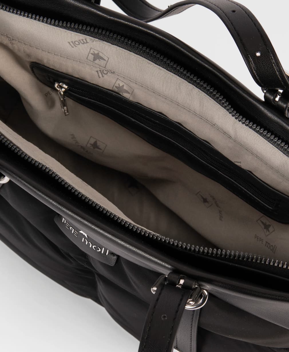 🖤 Bolso de Hombro Acolchado Pepe Moll 252100 - Elegancia y Comodidad