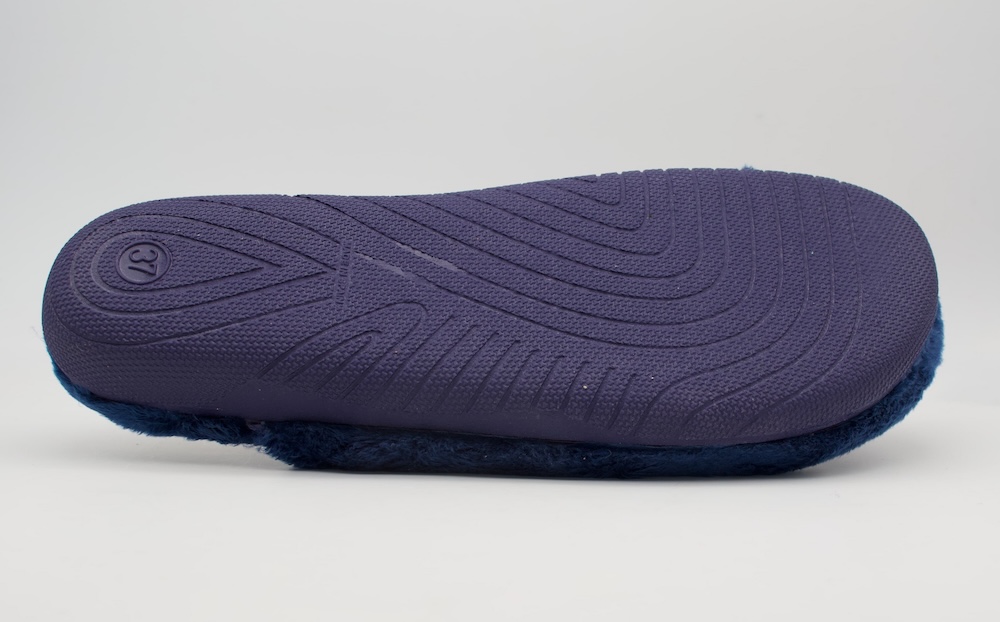 Zapatillas de casa pelo largo azul marino