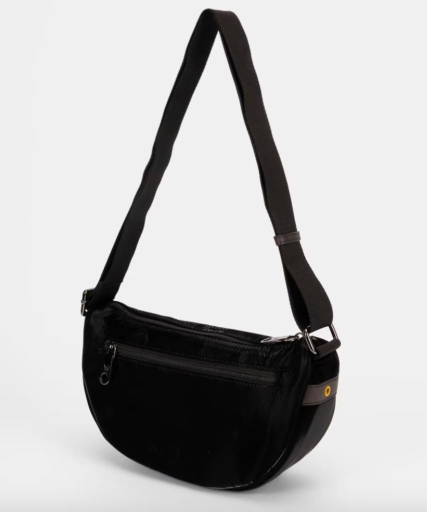 Bolso Bandolera Curva Pepe Moll 252441 | Diseño Semiluna Negro y Gris | Think Different