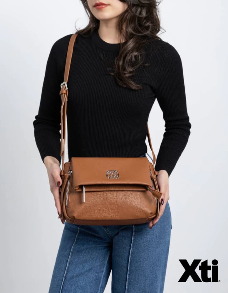 Bolso bandolera marrón