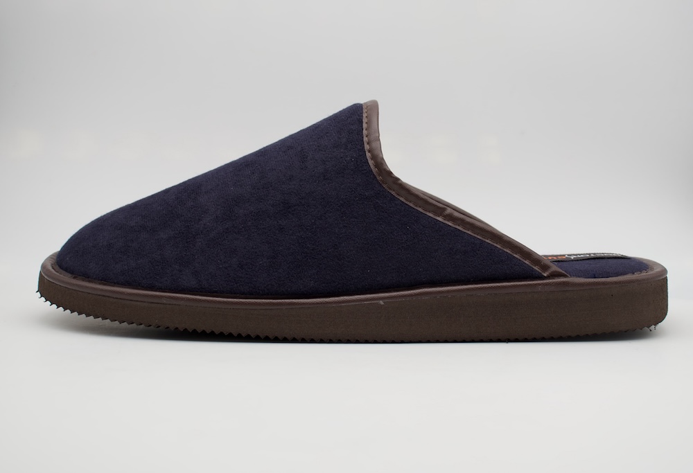 Zapatillas de Casa Doctor Cutillas Hombre | Chinela de Invierno Azul Marino y Marrón