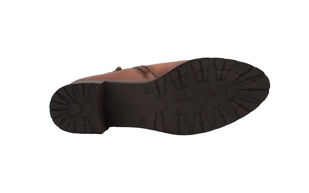 Botines clásicos de cuero curtido liso