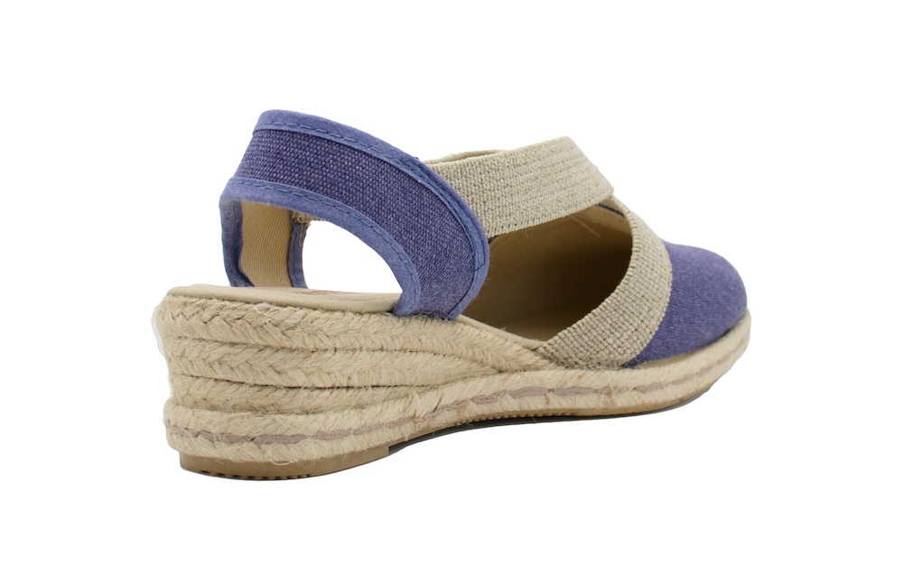 Alpargatas de Cuña Baja con Elástico Cruzado – Comodidad Artesana KOKI’S