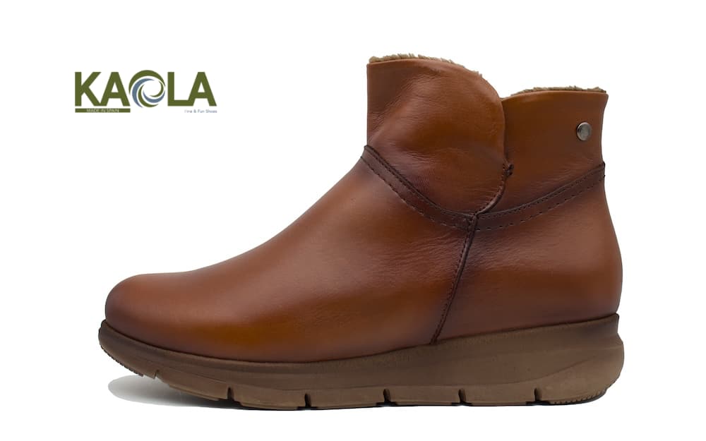 Botín Piel KAOLA Color Cuero | Plantillas Extraíbles