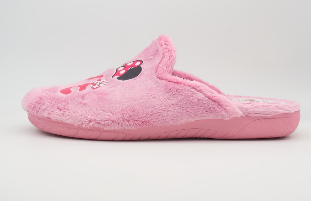 Zapatillas de casa de mujer rosa pastel