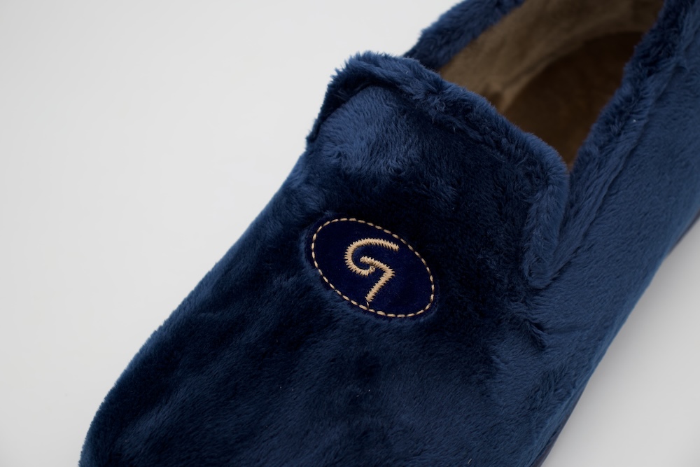 Zapatillas de Casa Cerradas Garzón para Hombre – Azul Marino Premium