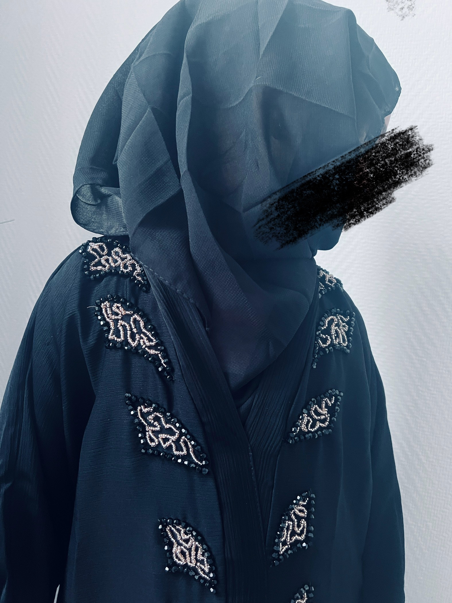 Abaya/hijab Nora noir 