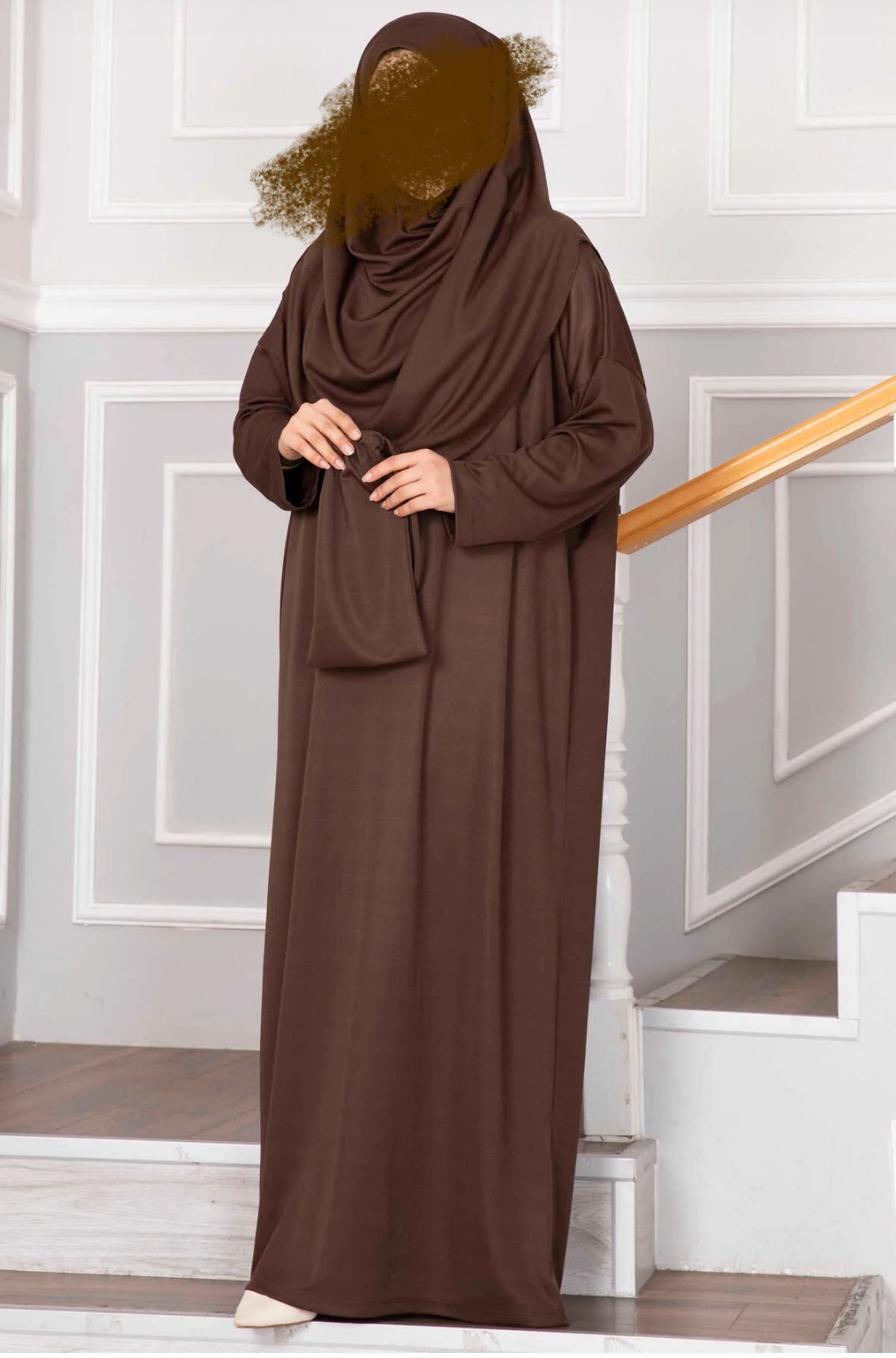 Ensemble de prière Nora marron