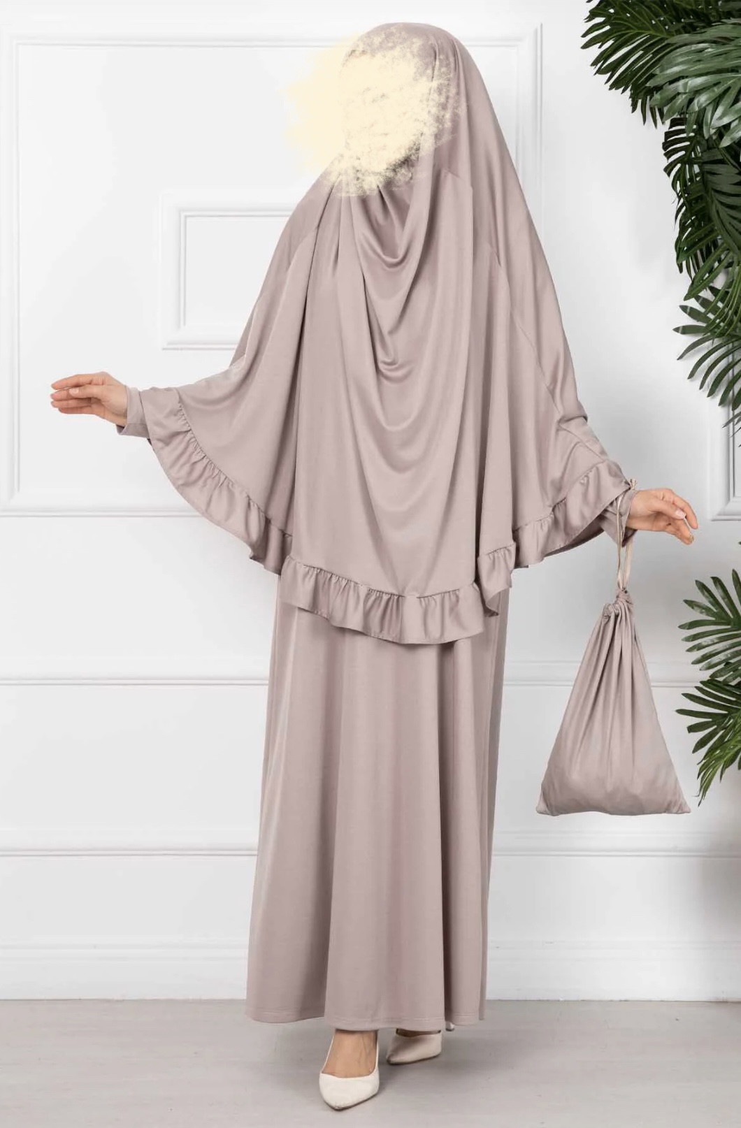Ensemble de prière Hafsa beige 