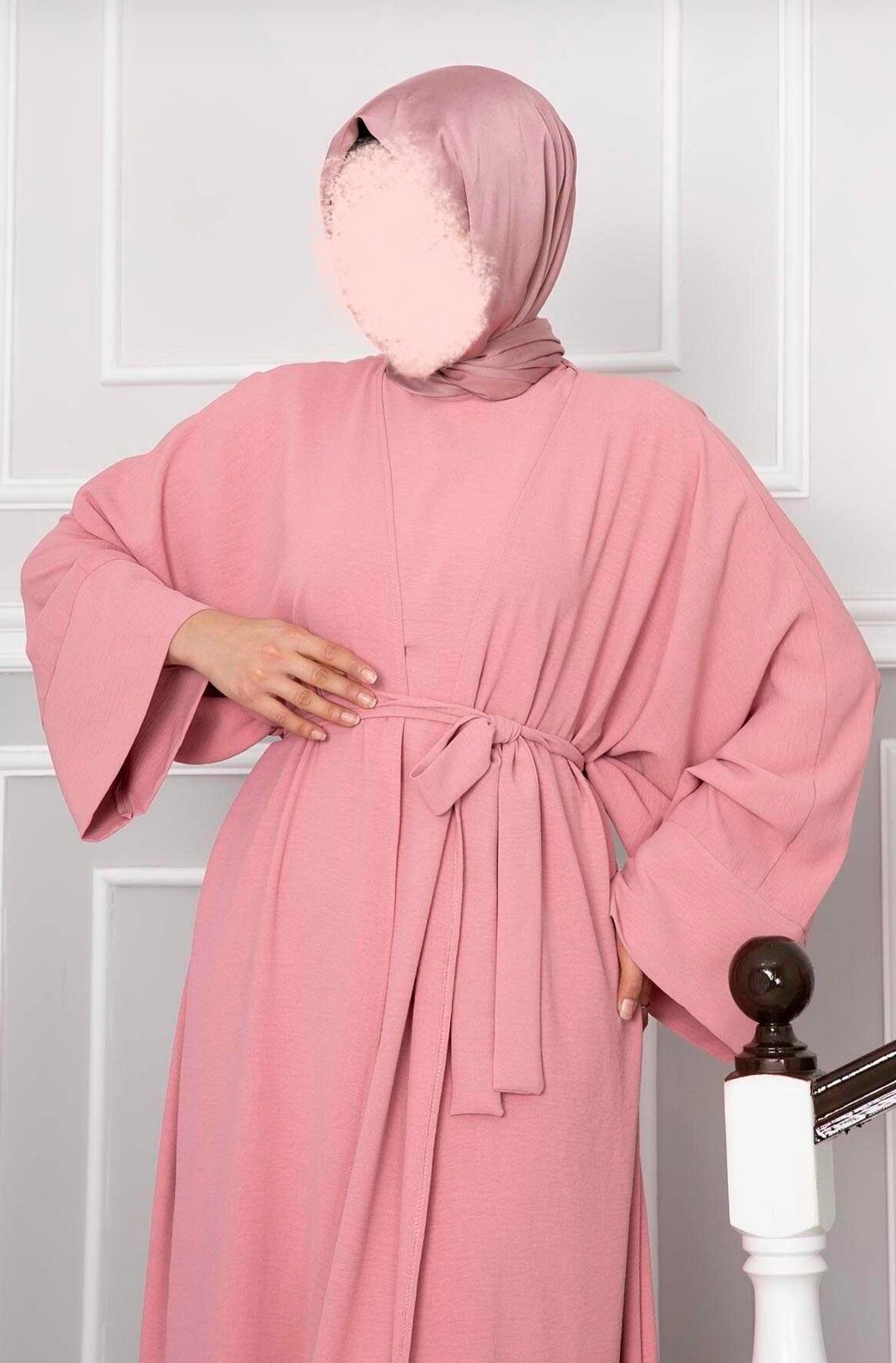 Abaya/kimono Zeina rose