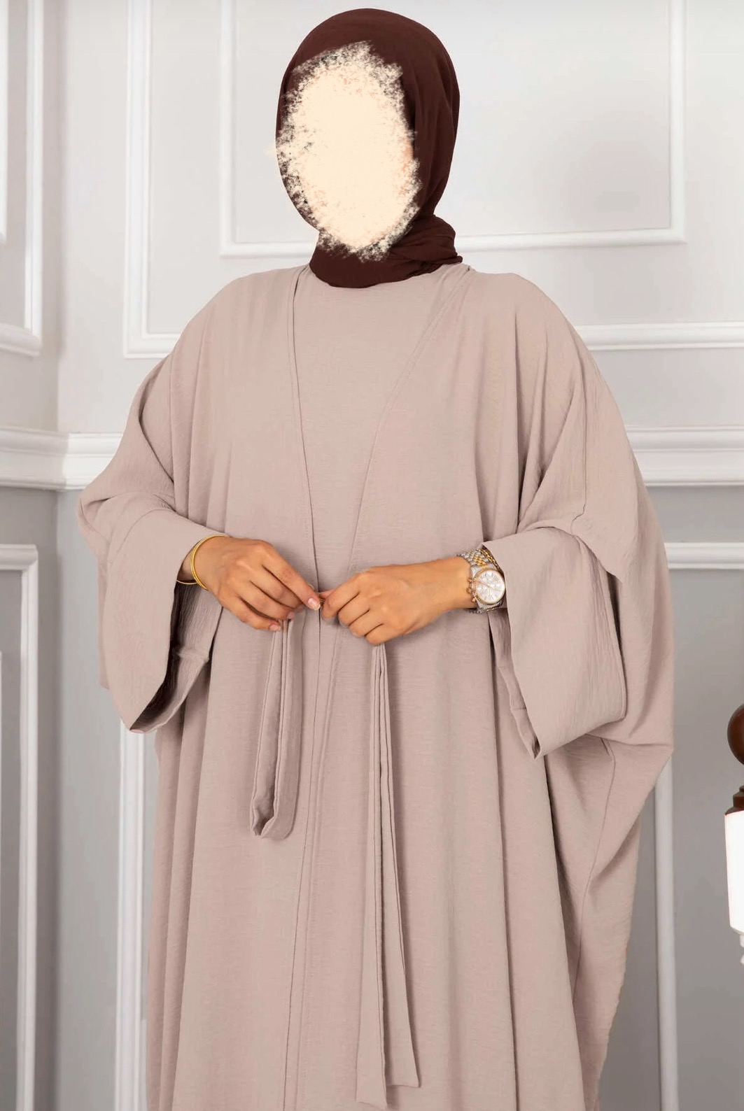 Abaya/kimono Zeina beige