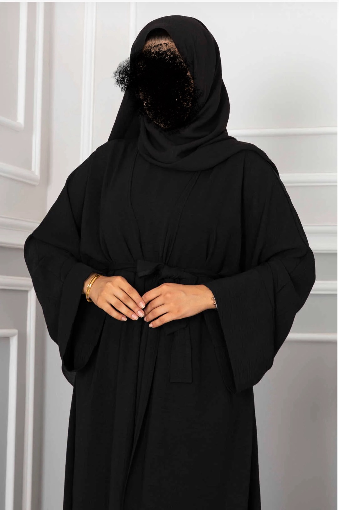 Abaya/kimono Zeina noir