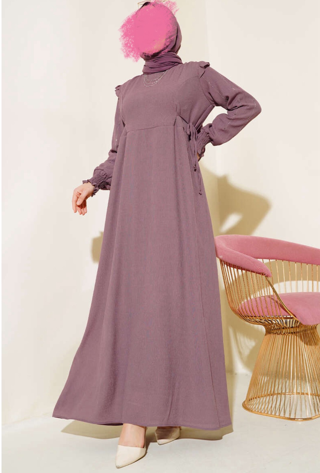 Robe en vison Nouheyl Lila